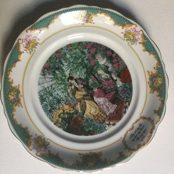 Two ROBERT HERRICK VTG Poetry Society Limited Ed. 1982 fine porcelain plates 8" - Picture 12 of 13